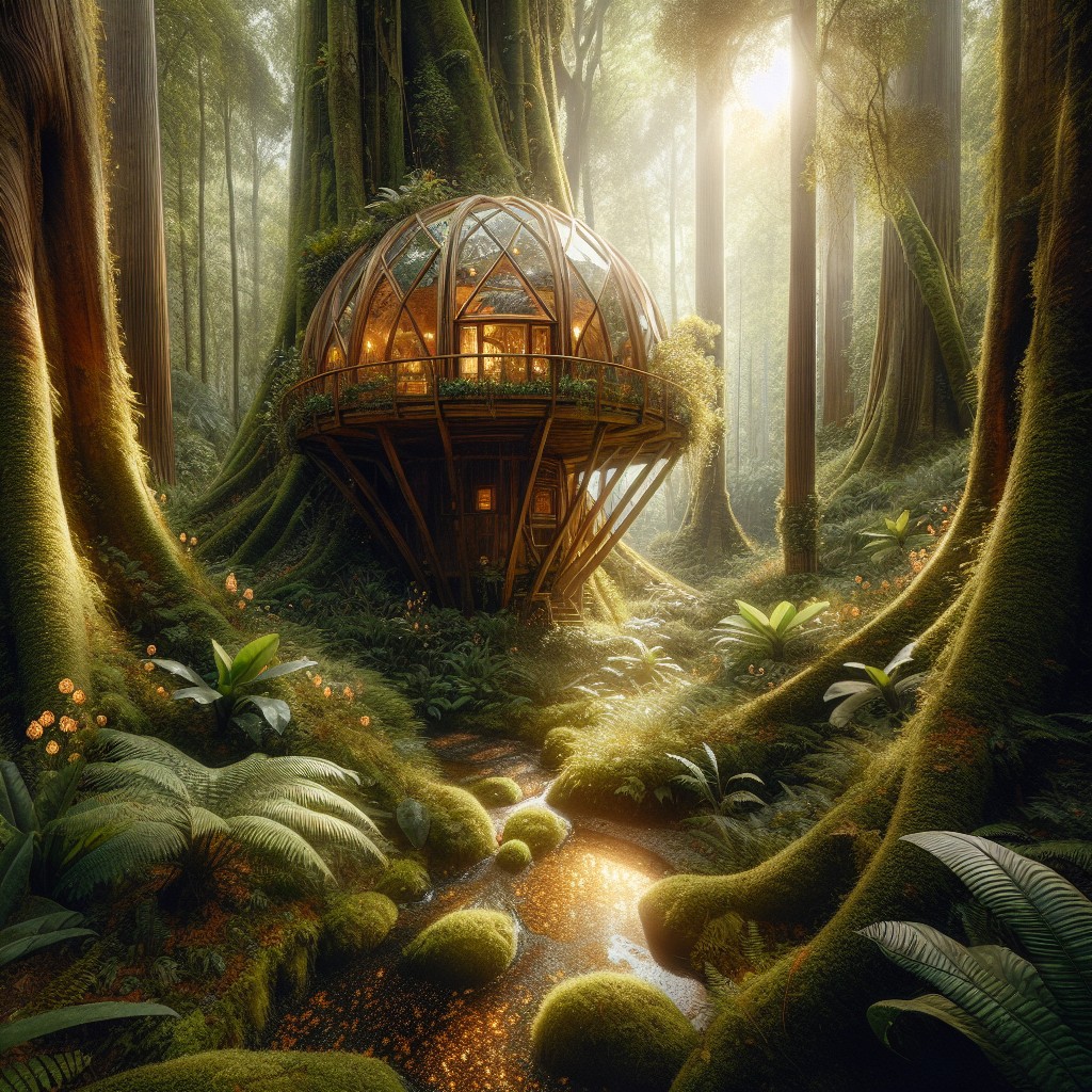 dome style treehouse