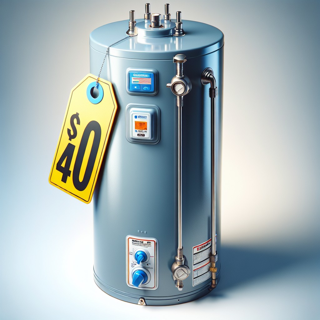 factors influencing the cost of a 40 gallon electric water heater