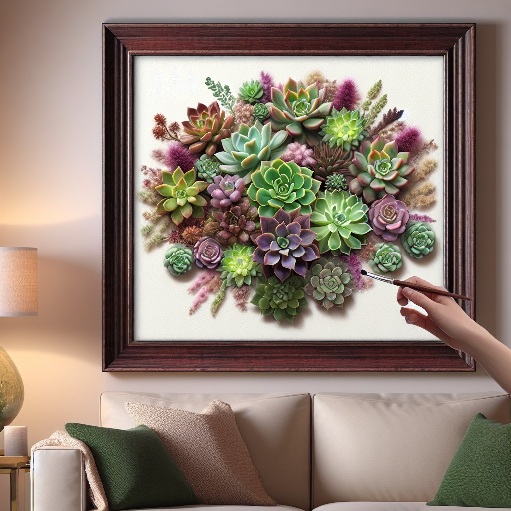 incorporating succulent frames into your home decor
