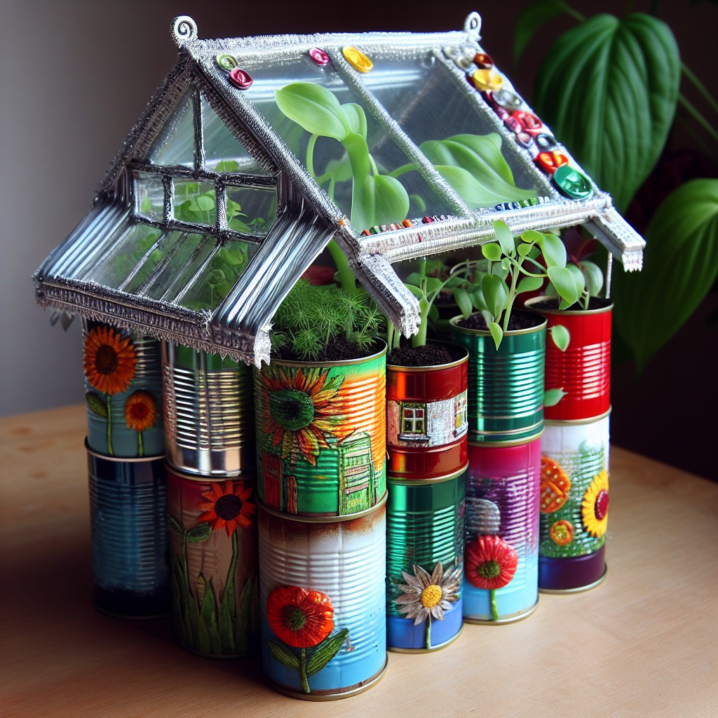 mini tin can greenhouse