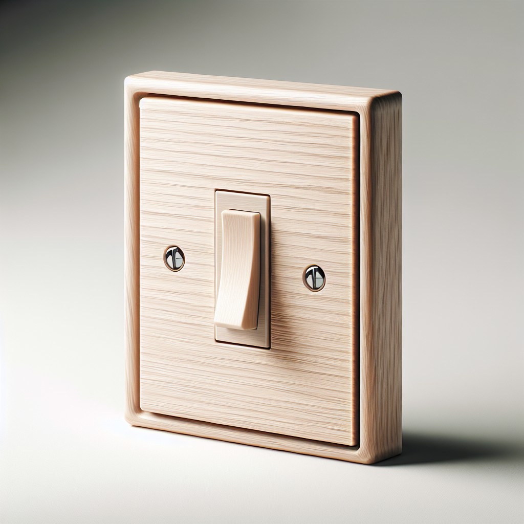 modern minimalist wood switch plate