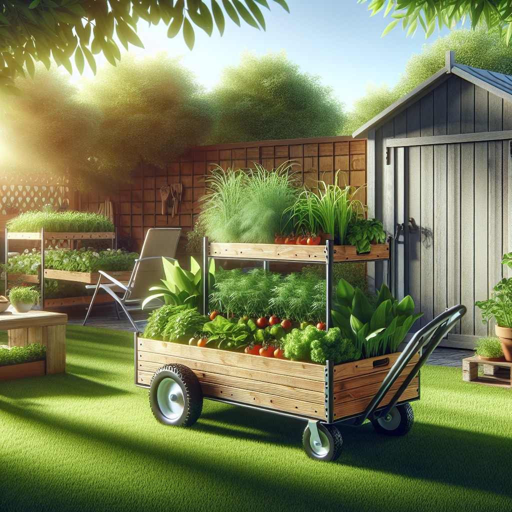 movable feast raised beds on wheels for easy relocation