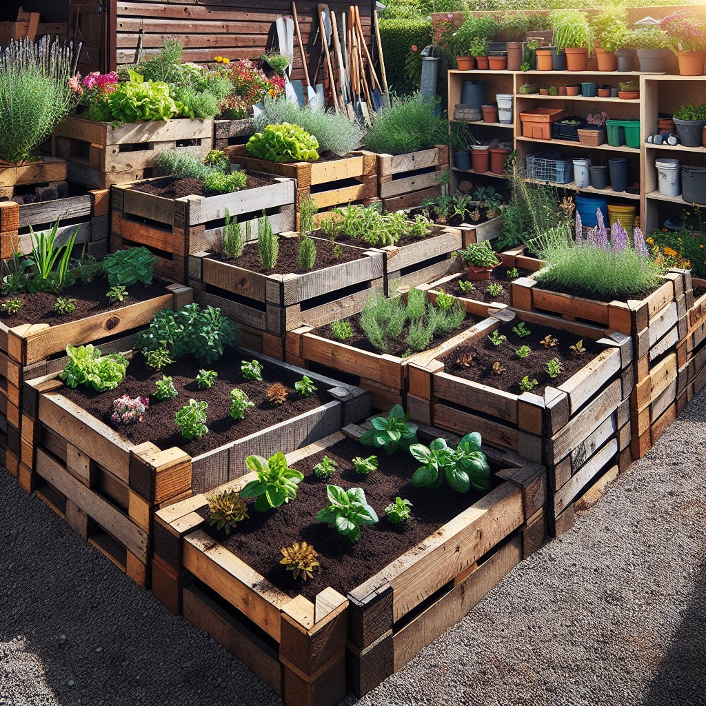 old becomes new building garden beds out of pallets
