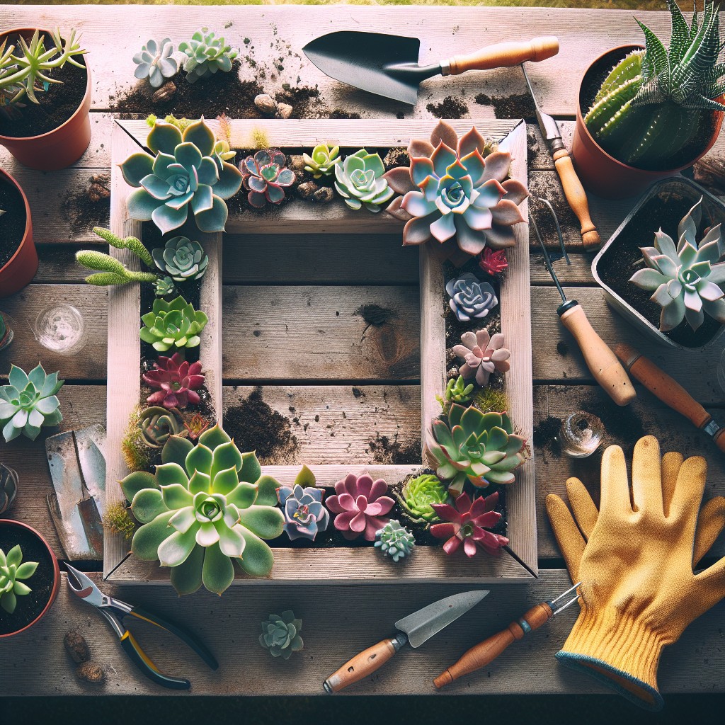 quick and easy succulent frame projects for busy individuals