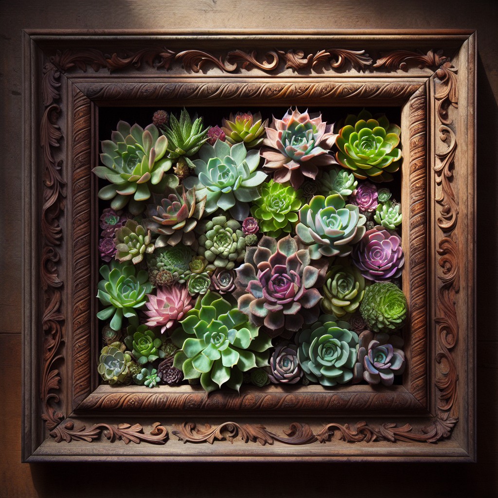 selecting the perfect frame for your succulent art