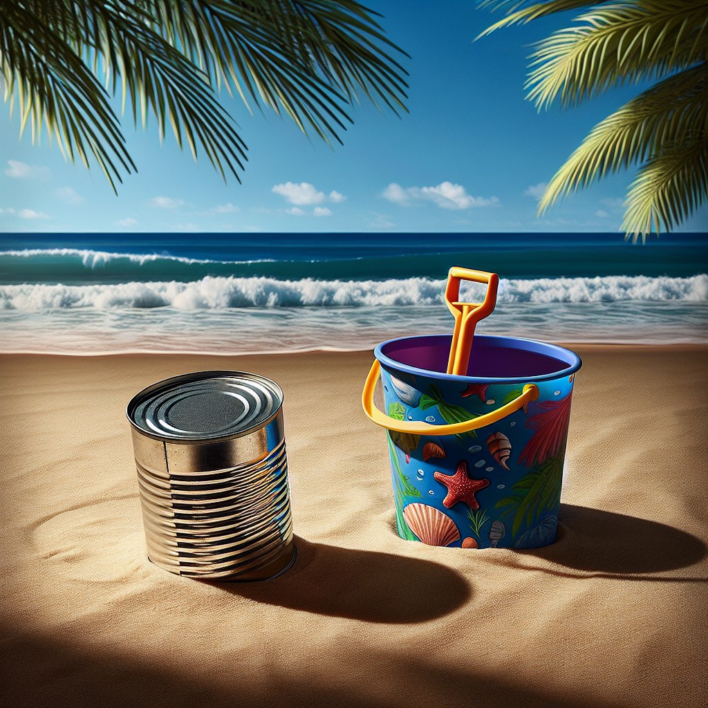 tin can beach bucket amp shovel