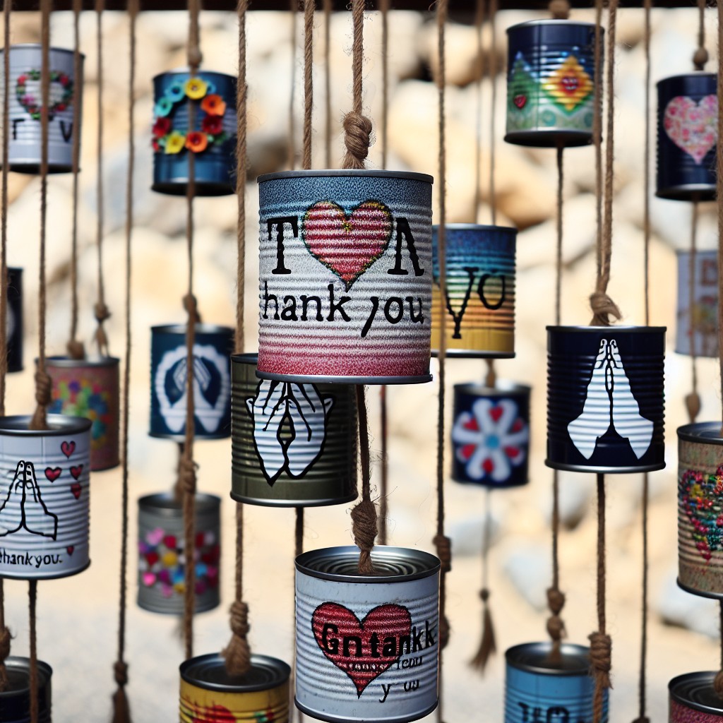 tin can gratitude wind chime