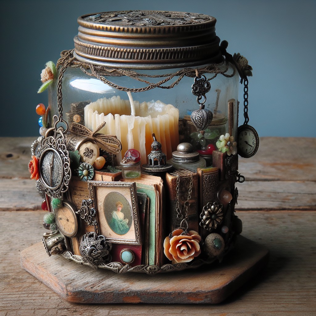 transform old candle jars into personalized keepsake holders