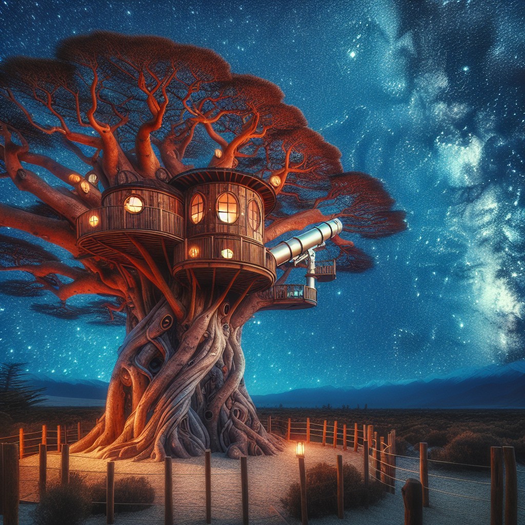 treehouse observatory for stargazing