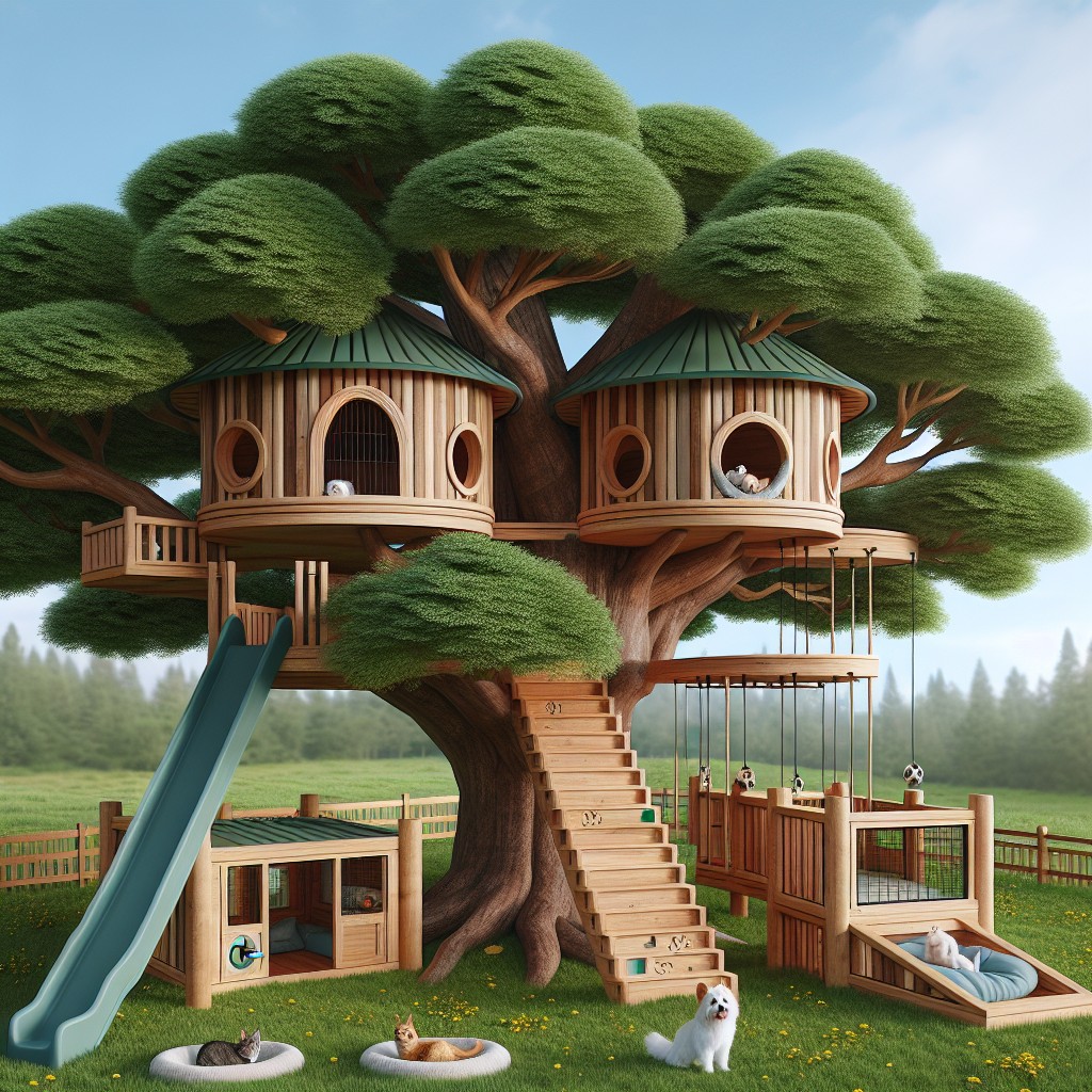 treehouse with pet friendly features