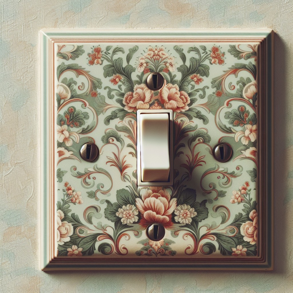 vintage wallpaper switch cover