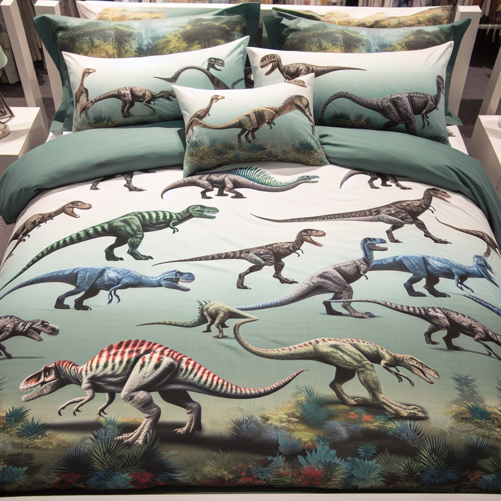 3d dinosaur printed comforter set