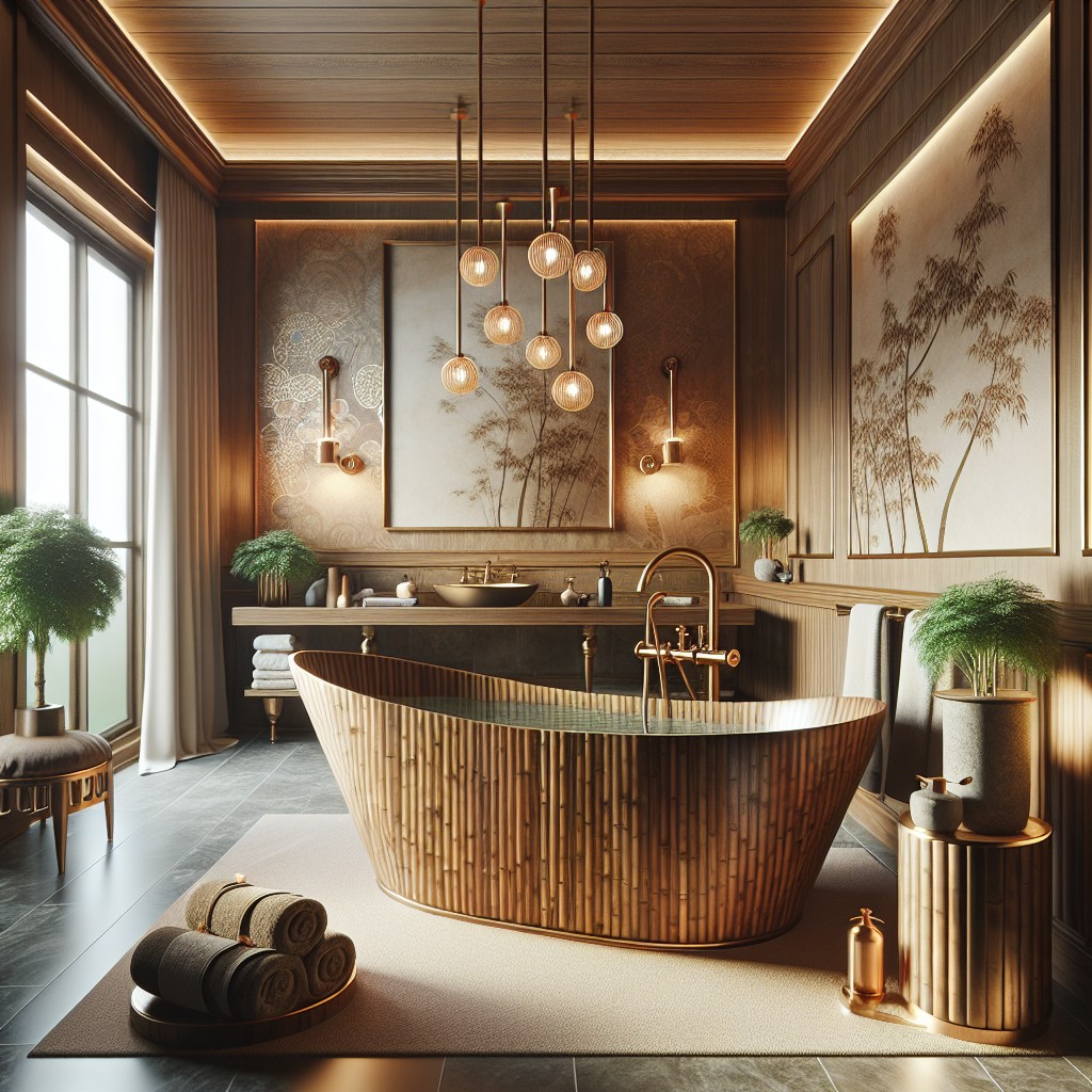 bamboo wood bathtubs