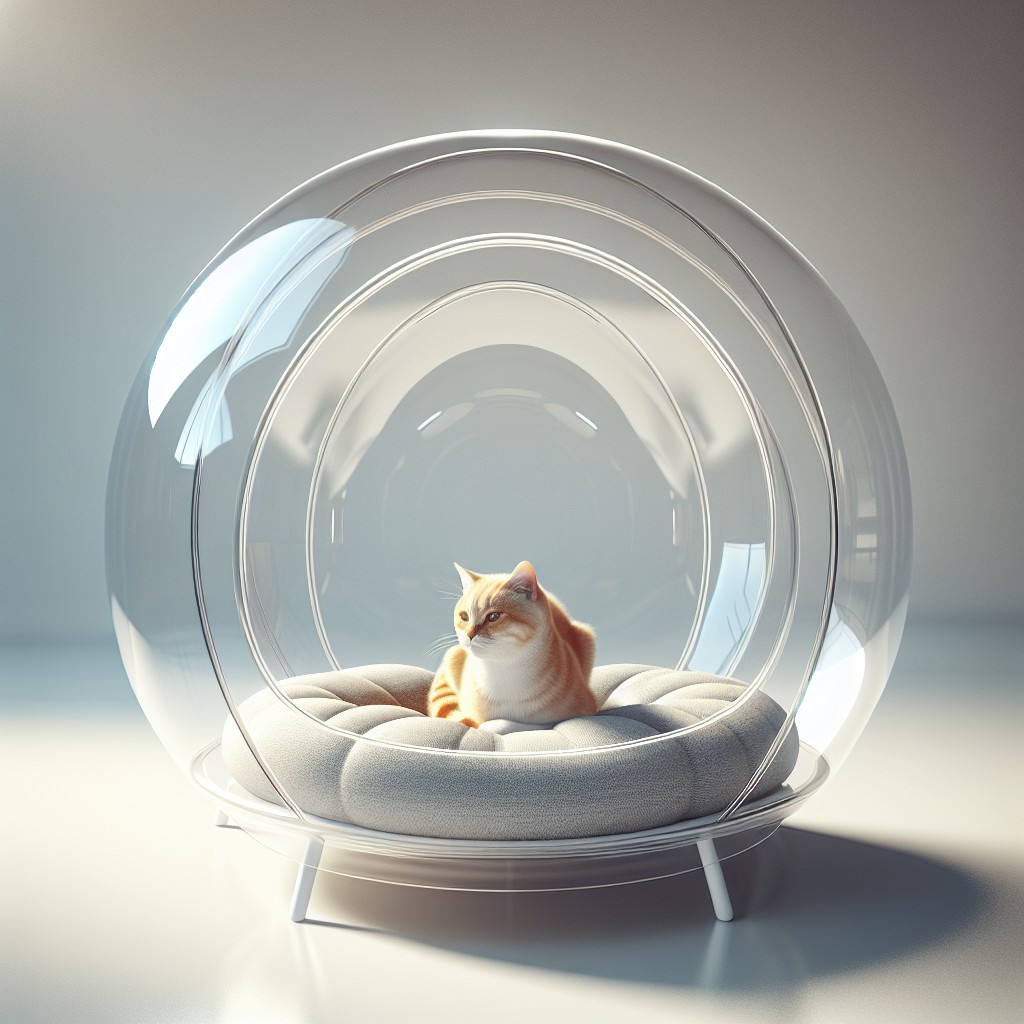 cat furniture floating bubble seat