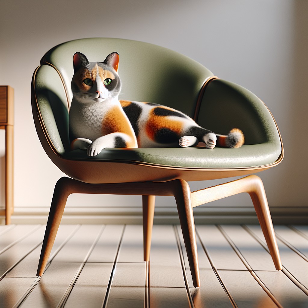 cat furniture mid century modern cat chair