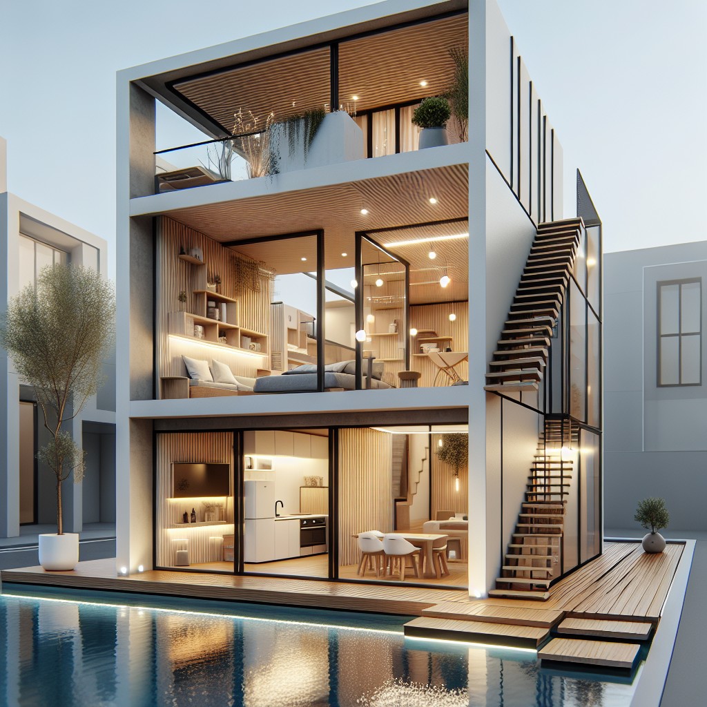 conceptual vertical tiny home