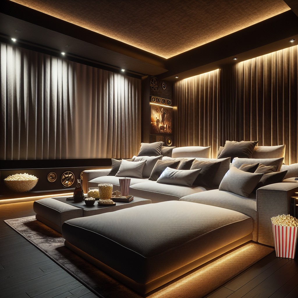 custom built movie sofa ideas for large families