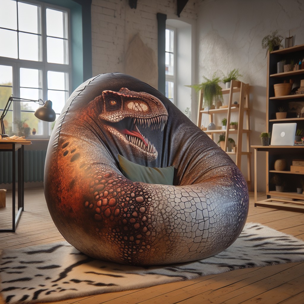 dinosaur egg style bean bag chair