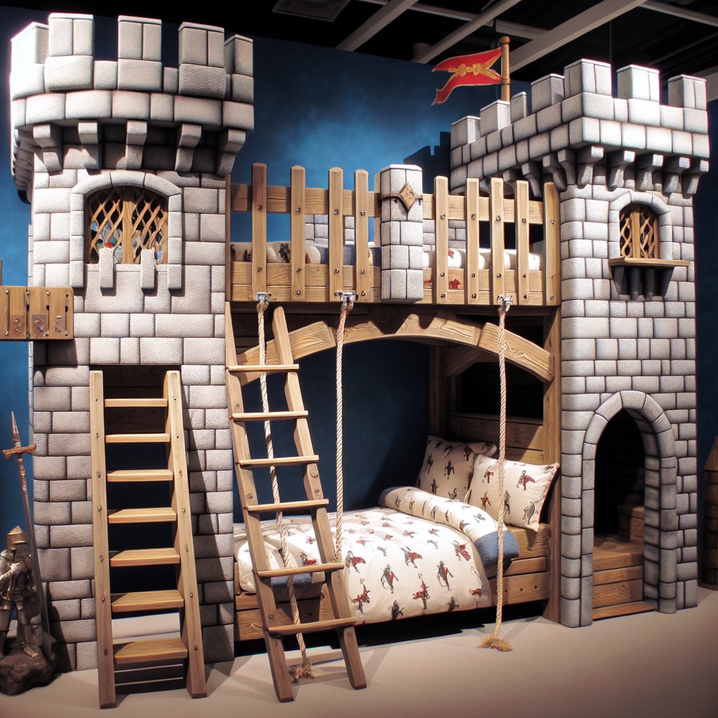 drawbridge castle bunk bed