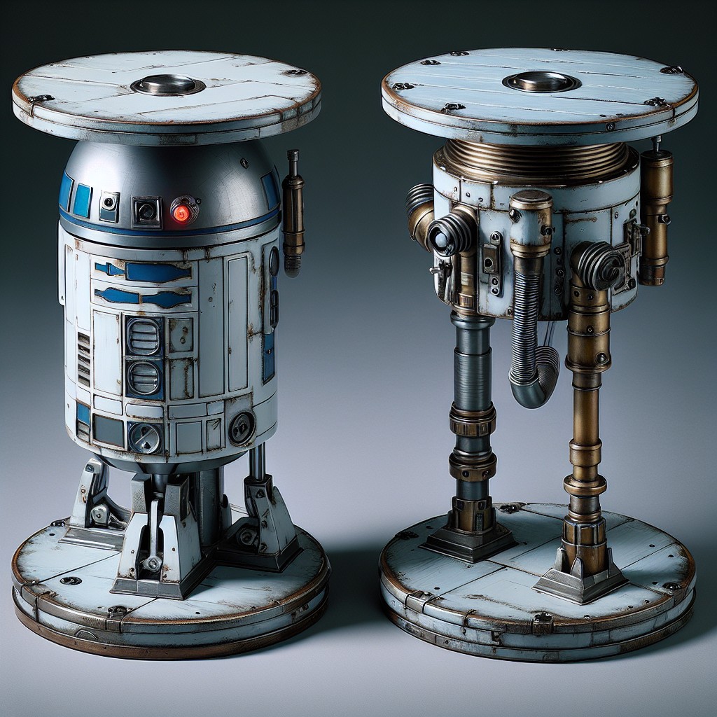 droid inspired end tables
