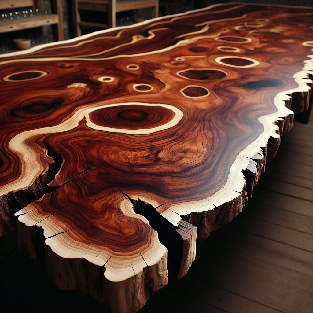 mahogany slab bar top