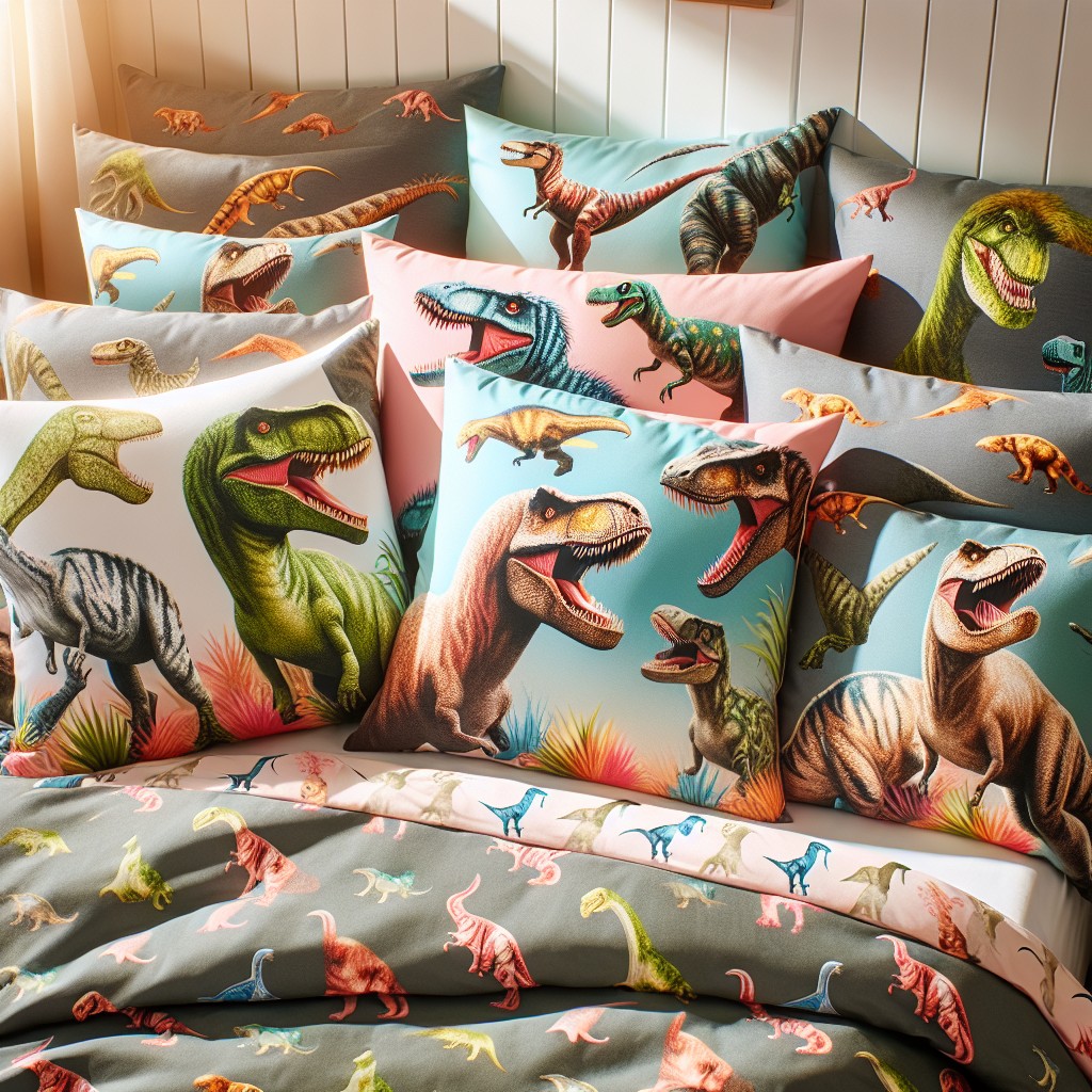 rawr worthy roaring dinosaur pillows