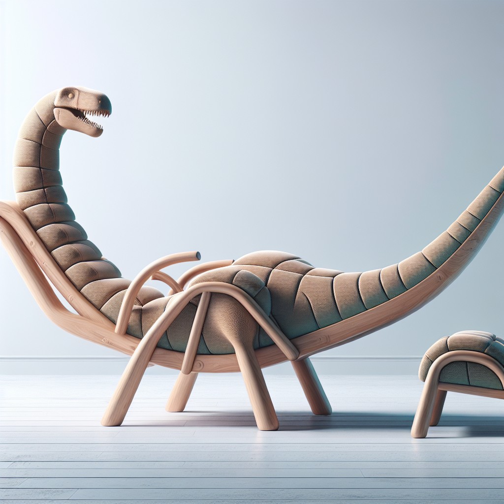 reclining brontosaurus lounge chair