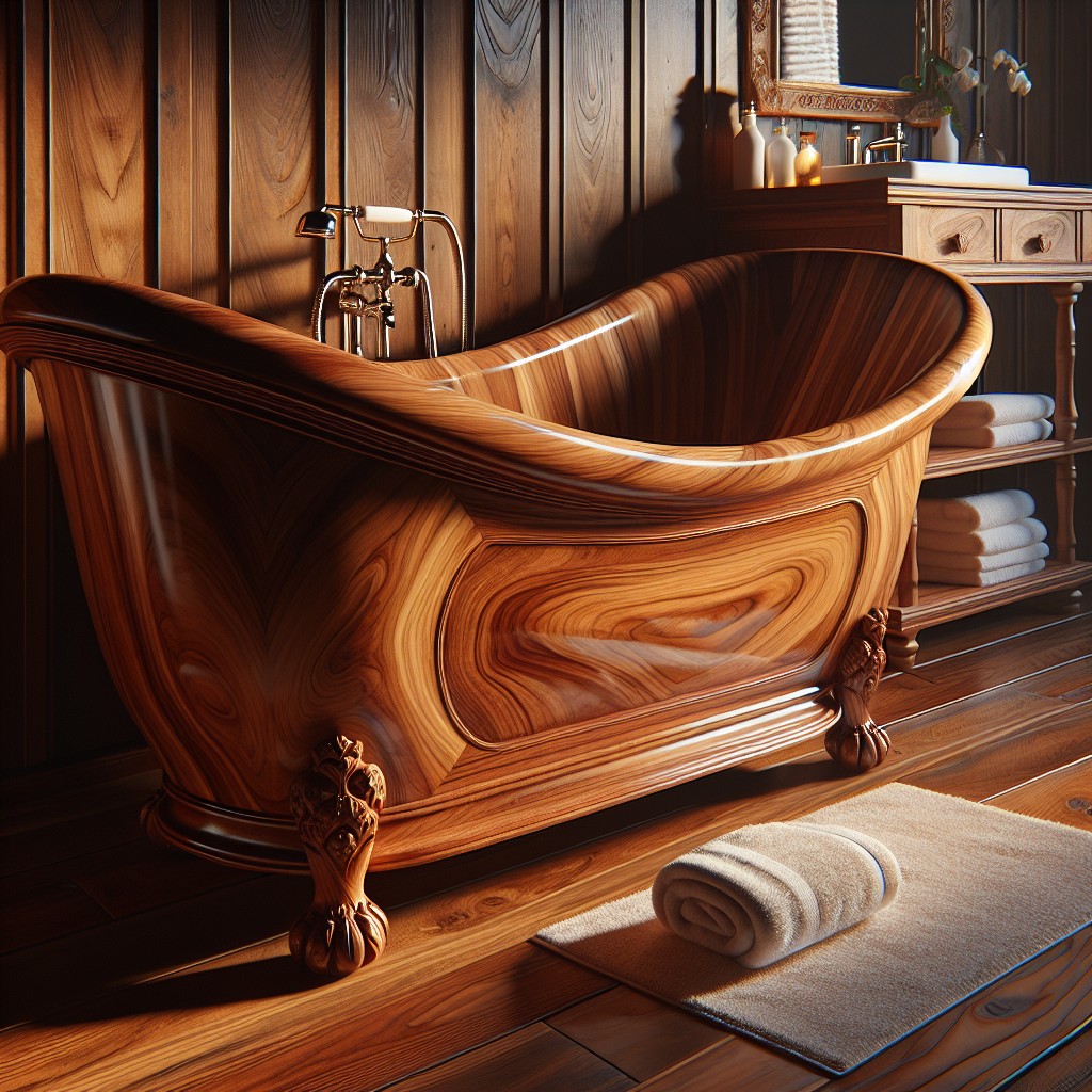 retro wooden tub revamp