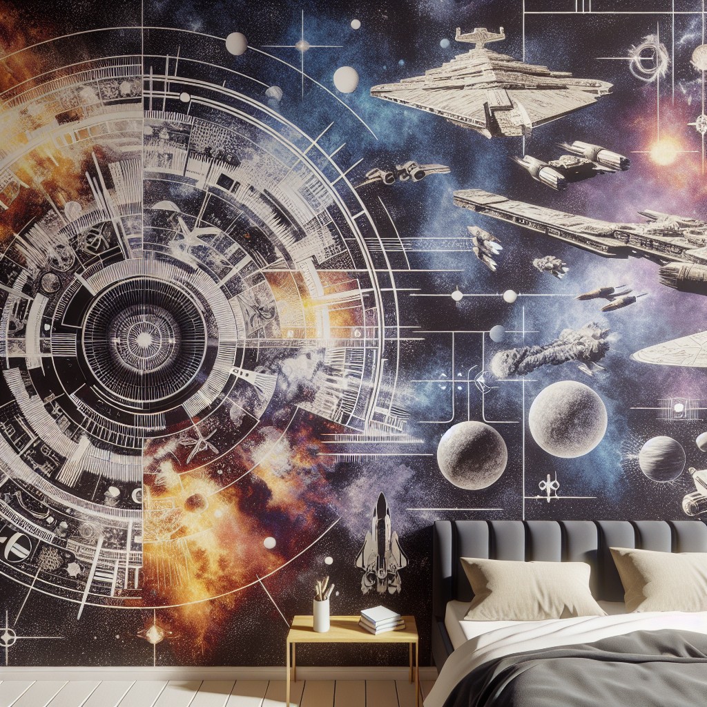 star wars wall mural backdrop