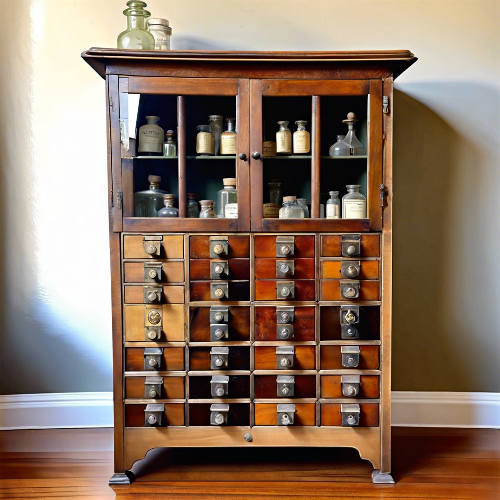 antique repurposed medicine cabinet