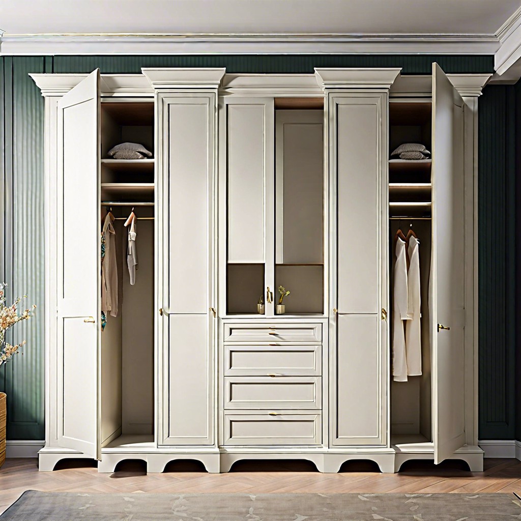 apply fluted trim on built in wardrobes