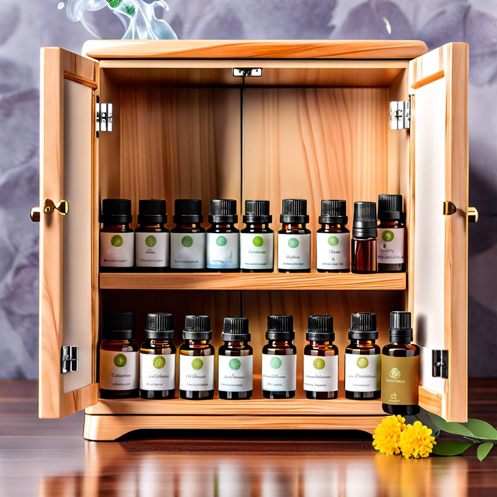 aromatherapy infused cabinet