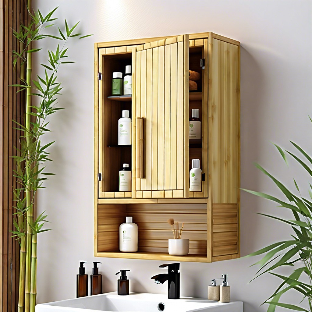 bamboo eco friendly cabinet