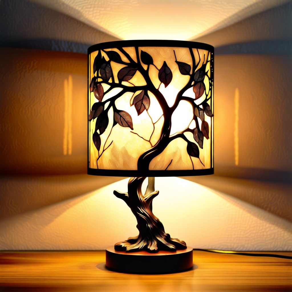 branches and crystals table lamp