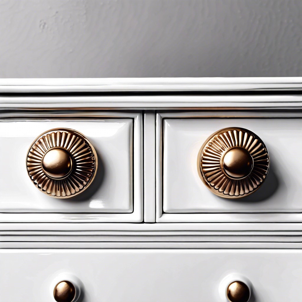 ceramic fluted knobs for dressers