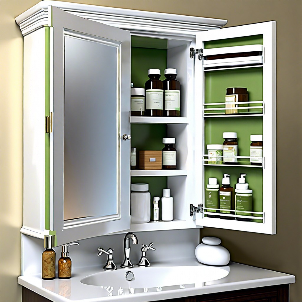 convertible mirror cabinet art piece