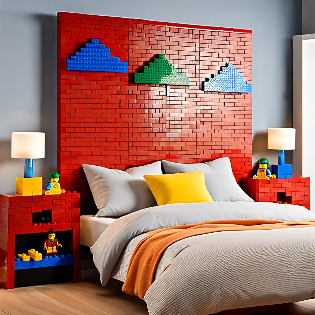 custom lego® headboard showcase your creations