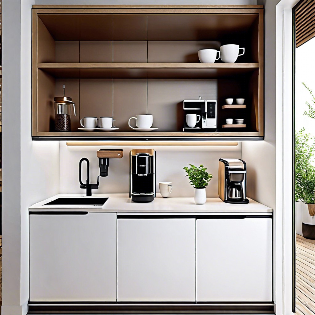 design a hideaway coffee station