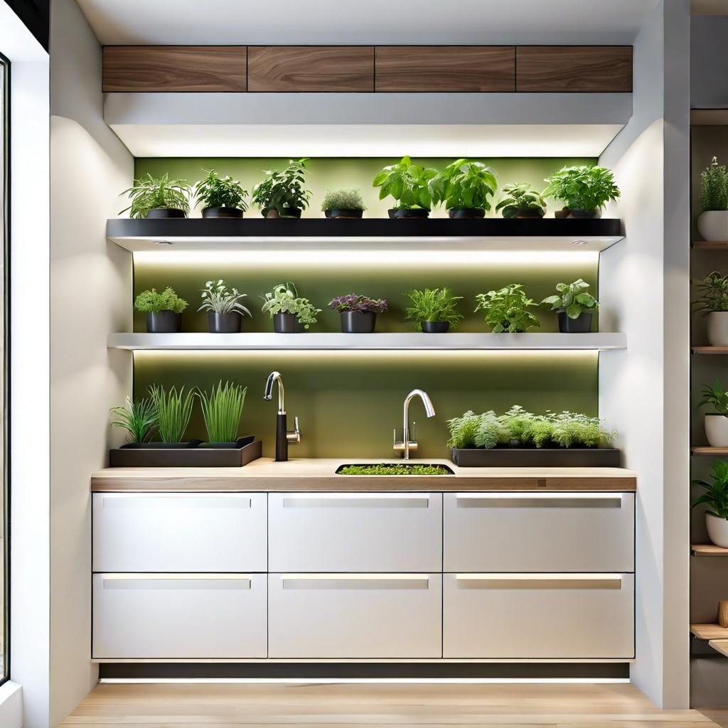 designate space for a vertical herb garden