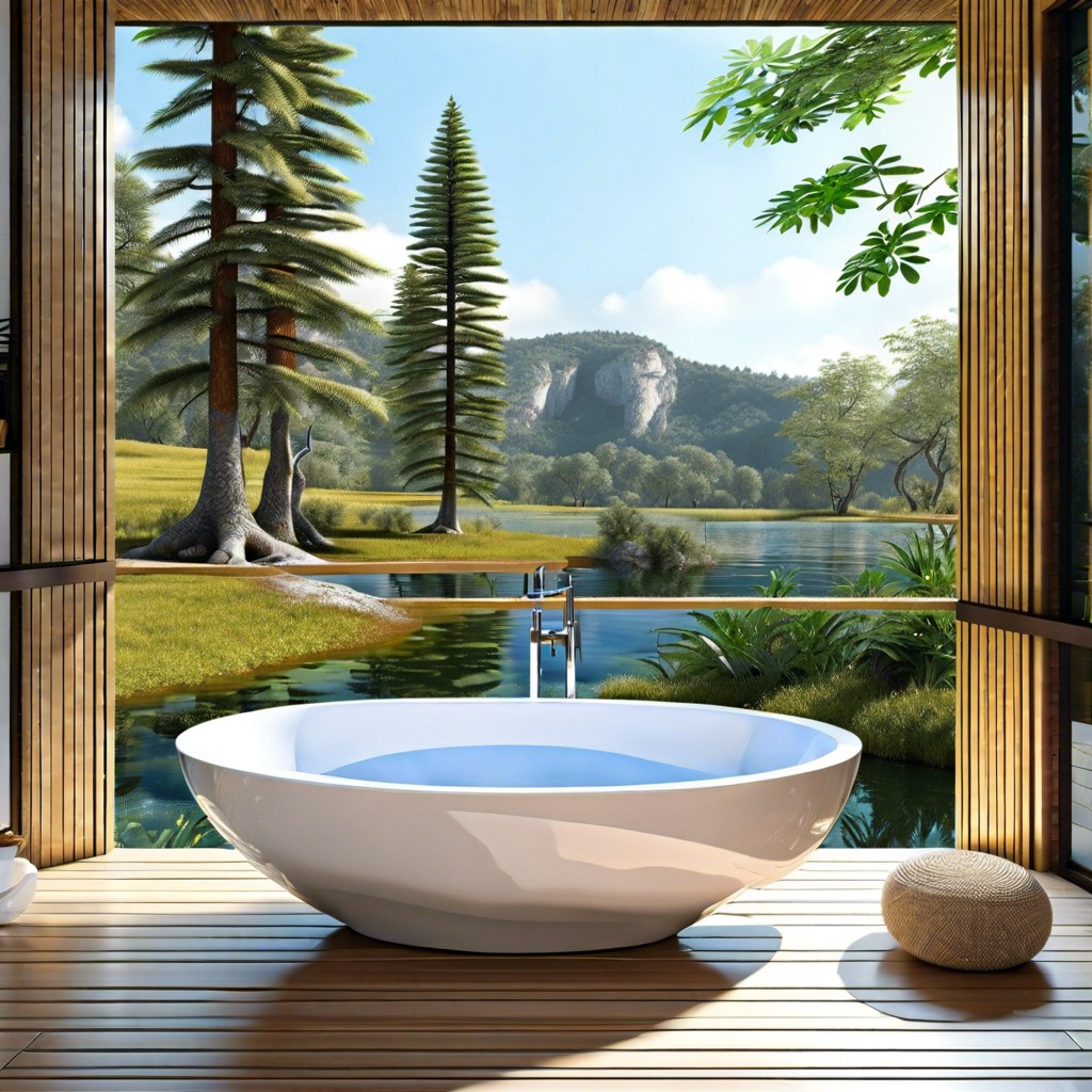 eco friendly crystal bathing sustainable luxury materials