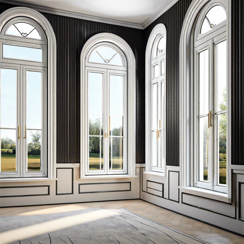 enhance window frames with fluted trim