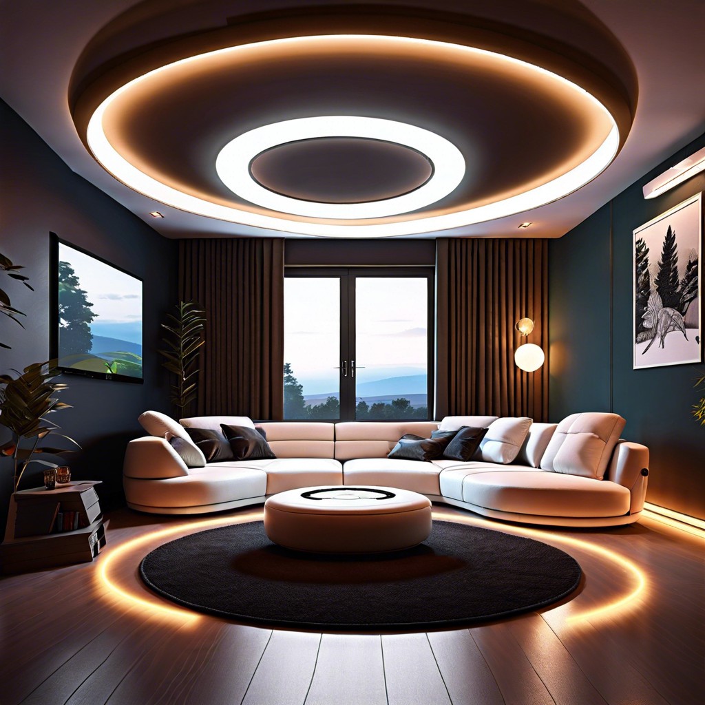 enhance your gaming room with a circle couch for immersive play