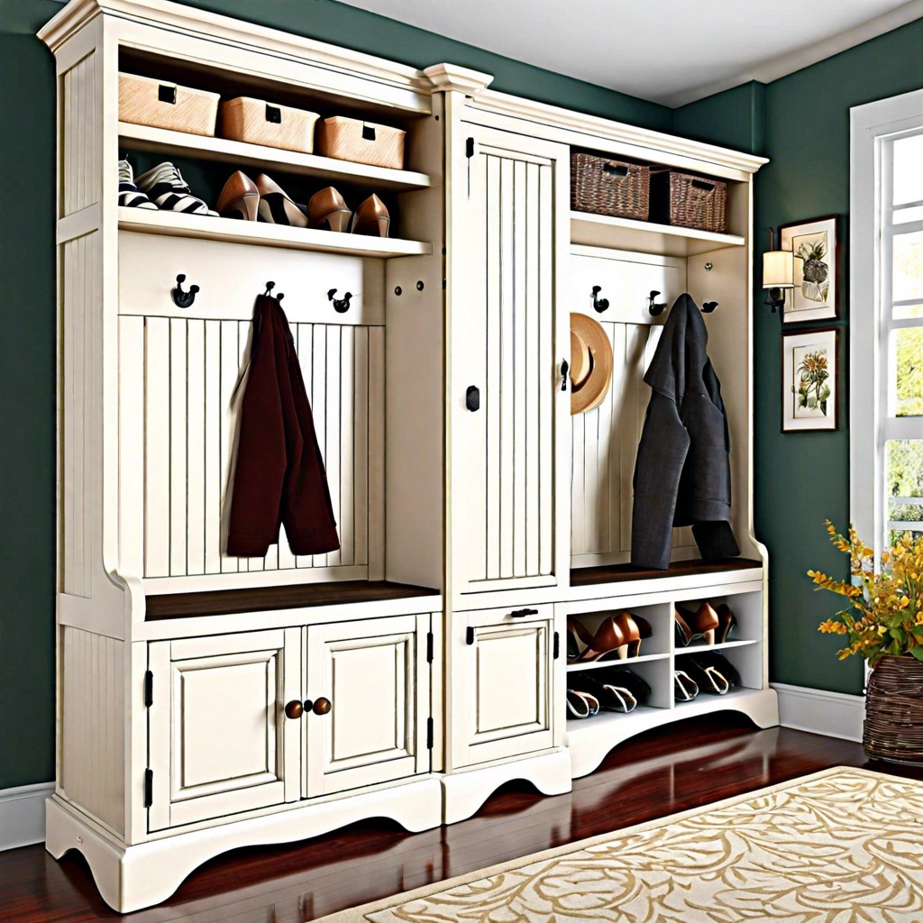 entryway shoe and coat storage
