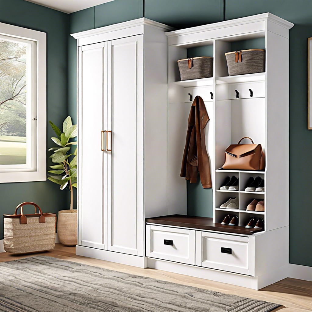 entryway with integrated shoe storage