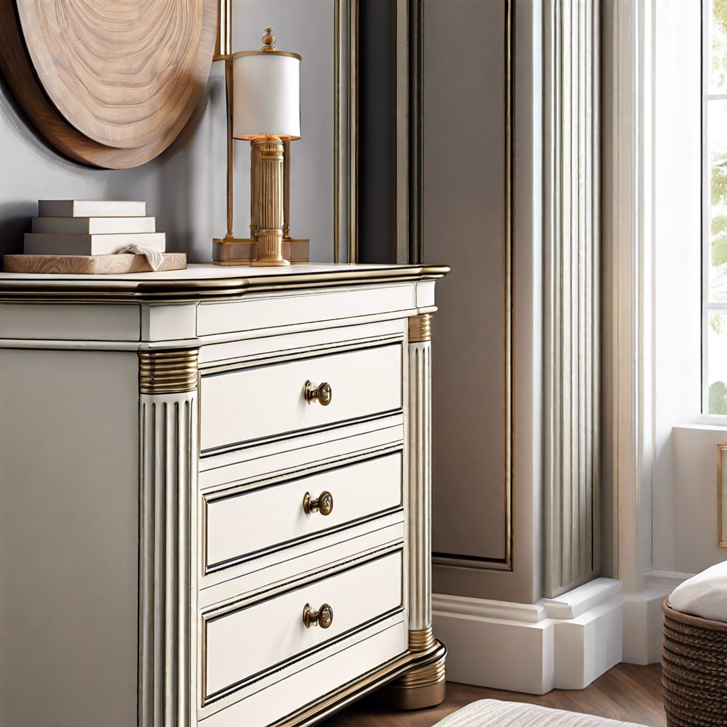 fluted trim as a decorative feature in bedroom furniture