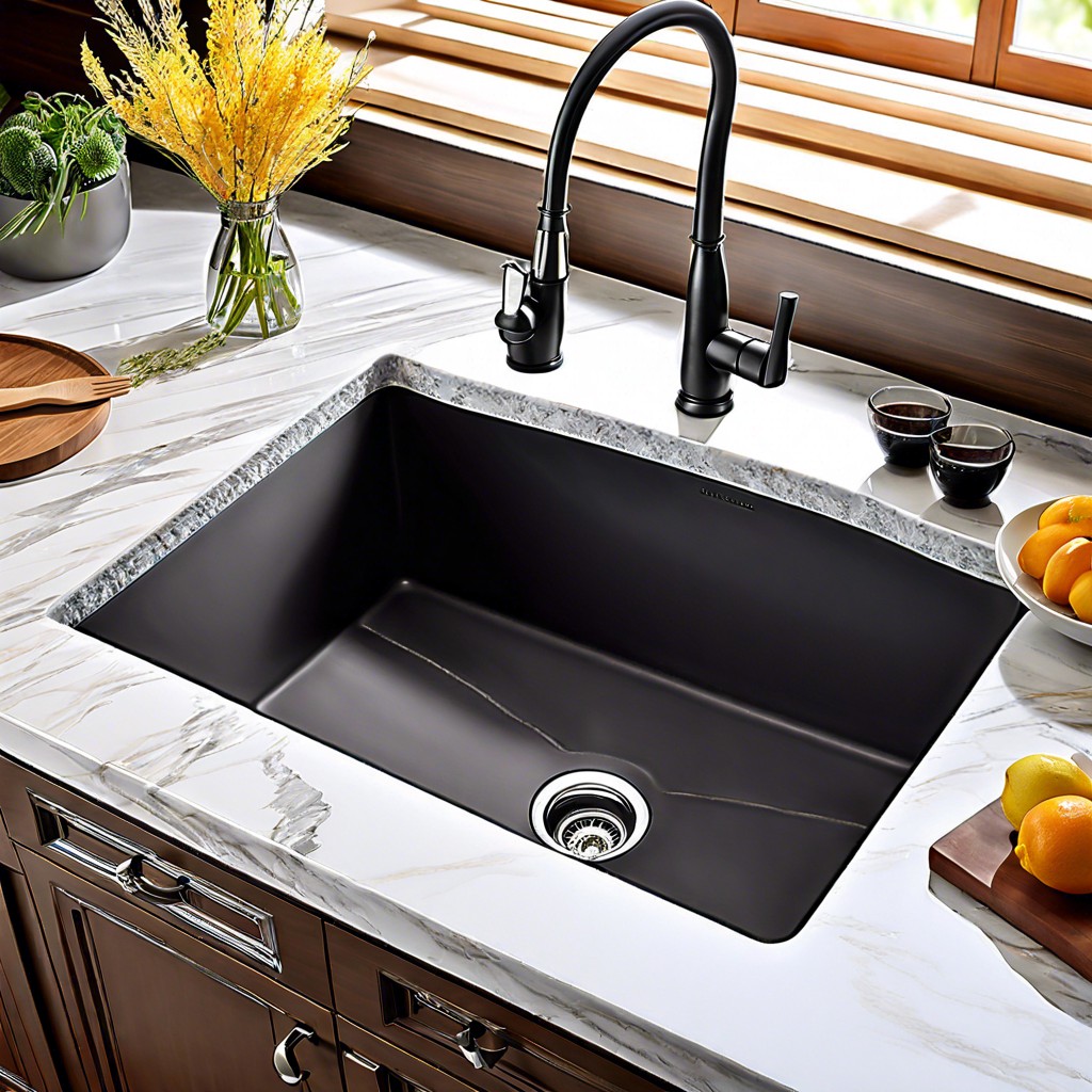 granite composite fluted apron sink