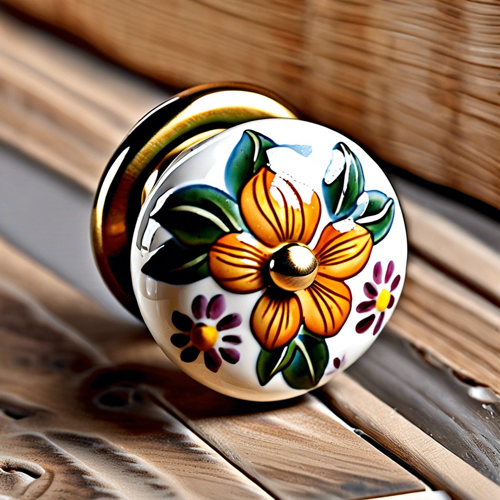 handcrafted ceramic knobs