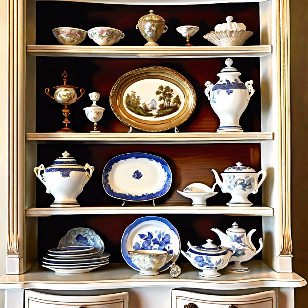 heirloom highlight dedicate a shelf to specially highlight family heirlooms