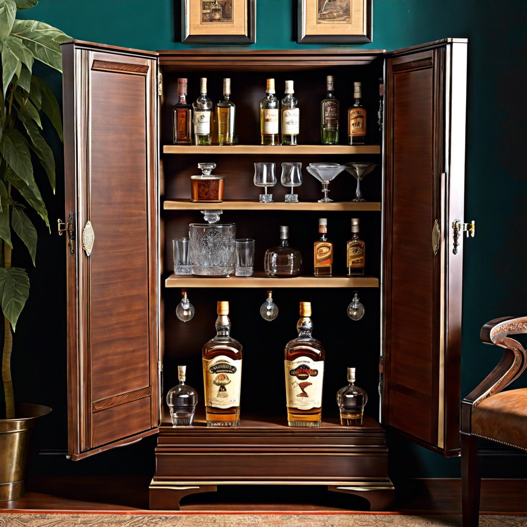 hidden speakeasy liquor locker