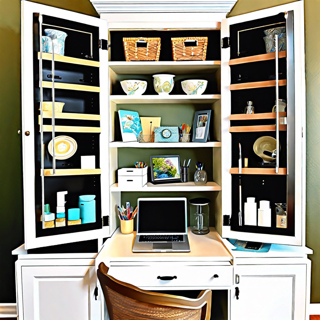 home office supply and printer cabinet